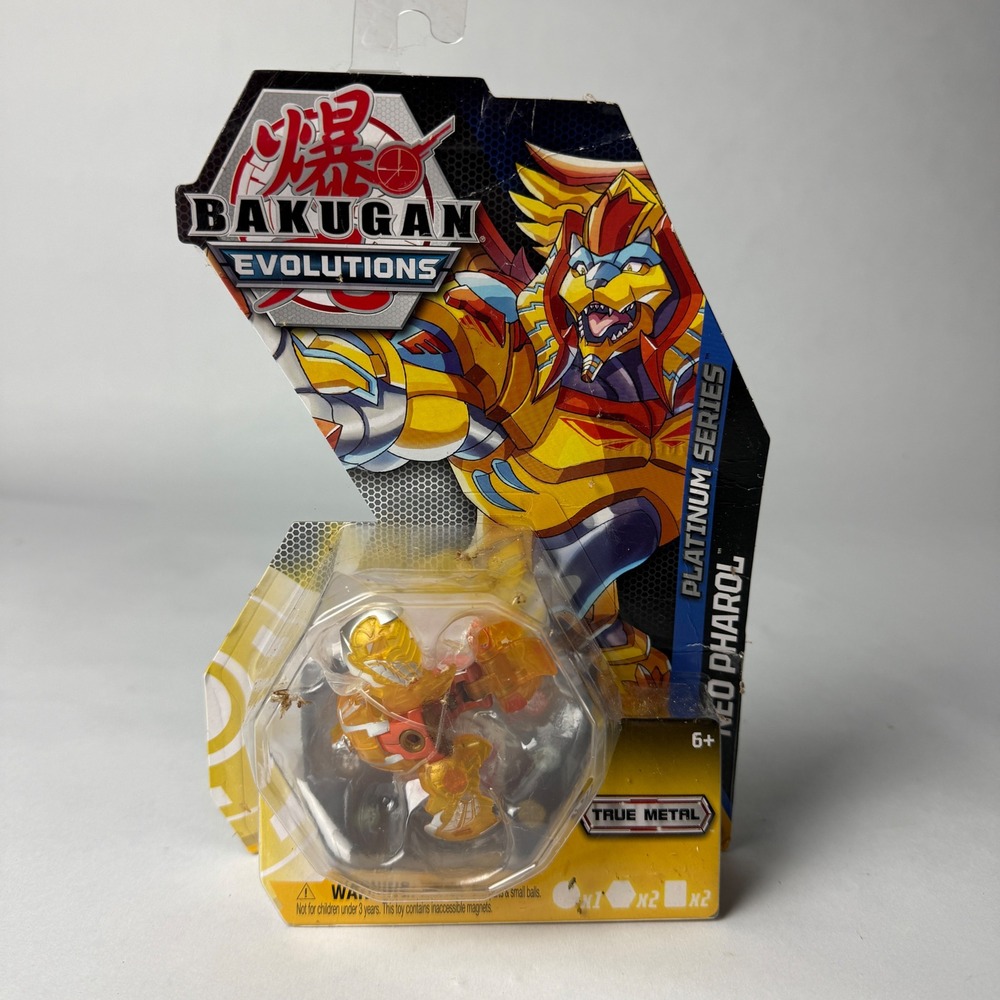 Bakugan Evolutions Platinum Series Neo Pharol True Metal Aurelus Gold 6063491